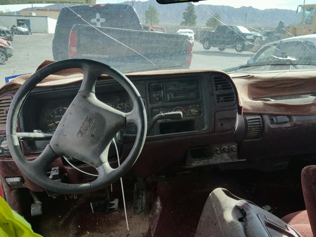 1GTHC39N9SE537840 - 1995 GMC SIERRA C35 RED photo 9