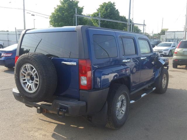 5GTDN136868149123 - 2006 HUMMER H3 BLUE photo 4