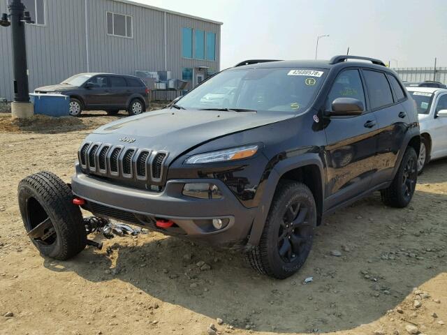 1C4PJMBX8JD508420 - 2018 JEEP CHEROKEE T BLACK photo 2