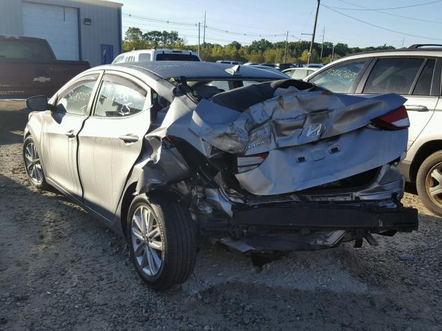 KMHDH4AEXFU357565 - 2015 HYUNDAI ELANTRA GRAY photo 3