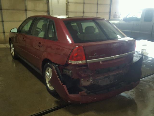 1G1ZT64825F168396 - 2005 CHEVROLET MALIBU MAX 勃艮第红 照片 3