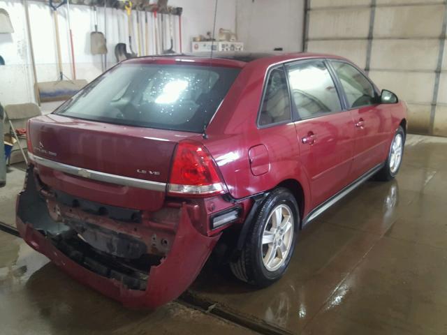 1G1ZT64825F168396 - 2005 CHEVROLET MALIBU MAX 勃艮第红 照片 4