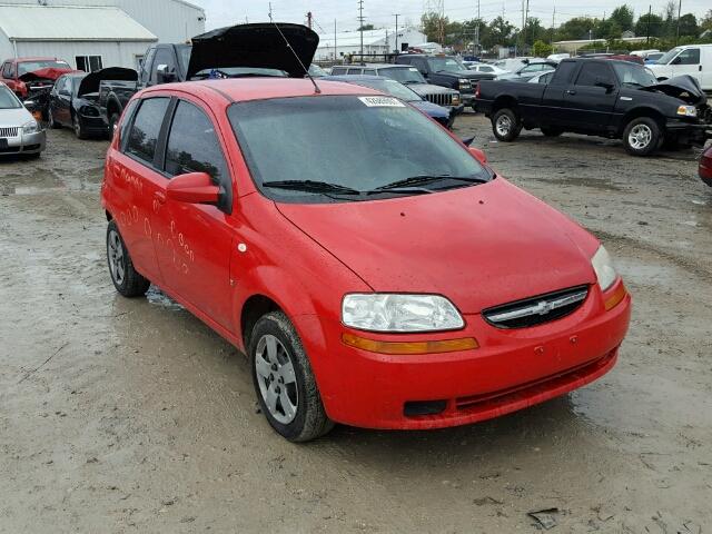 KL1TD66658B257579 - 2008 CHEVROLET AVEO BASE RED photo 1