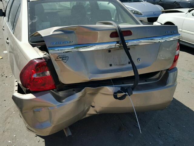 1G1ZT51816F295690 - 2006 CHEVROLET MALIBU GOLD photo 9