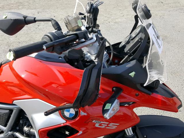 WB10B1608HZ317892 - 2017 BMW F700 GS RED photo 9