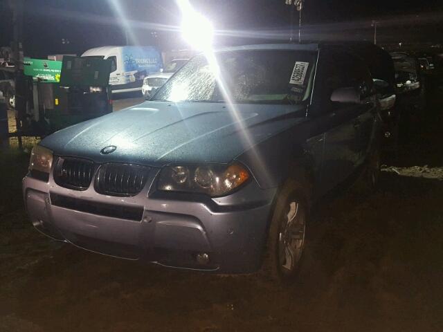 WBXPA93496WG91118 - 2006 BMW X3 3.0I BLUE photo 2