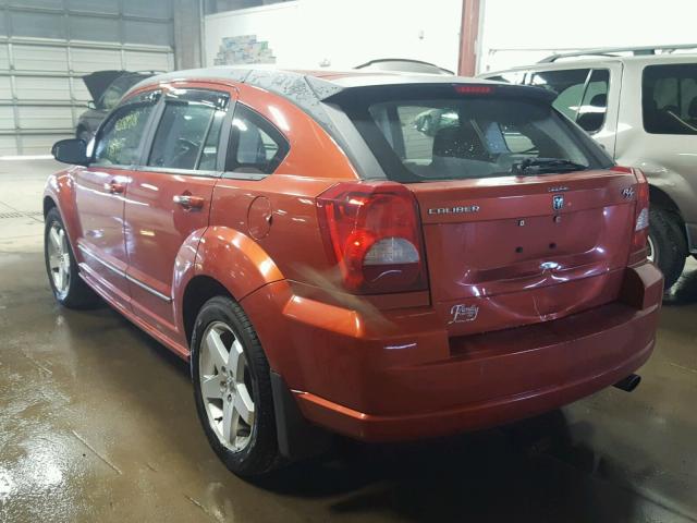 1B3HB78K77D219991 - 2007 DODGE CALIBER R/ ORANGE photo 3