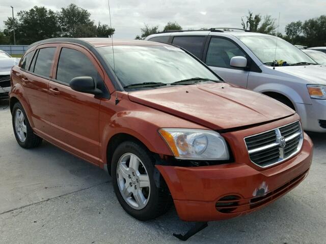 1B3HB48A79D107829 - 2009 DODGE CALIBER SX ORANGE photo 1