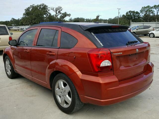 1B3HB48A79D107829 - 2009 DODGE CALIBER SX ORANGE photo 3