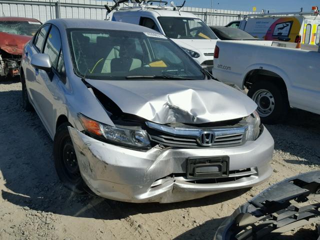 19XFB2F55CE340906 - 2012 HONDA CIVIC LX SILVER photo 1