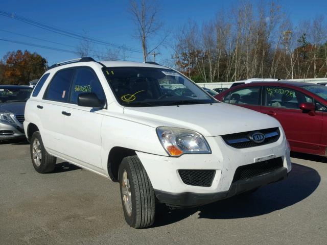 KNDJF724697582086 - 2009 KIA SPORTAGE L WHITE photo 1