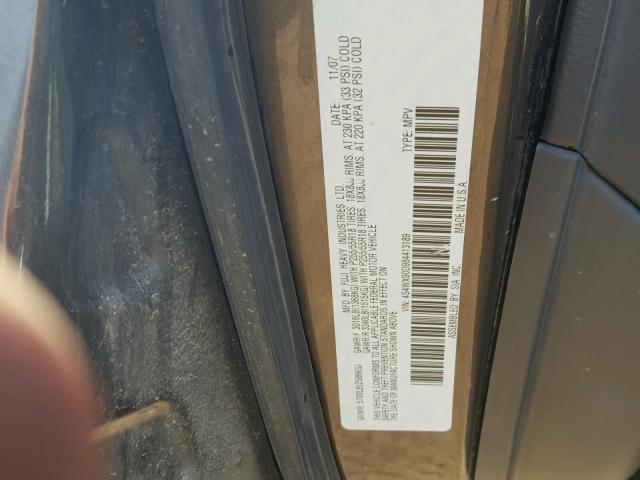 4S4WX90D984413189 - 2008 SUBARU TRIBECA LI 棕色 照片 10