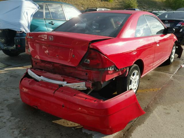 1HGEM21612L045881 - 2002 HONDA CIVIC LX RED photo 3