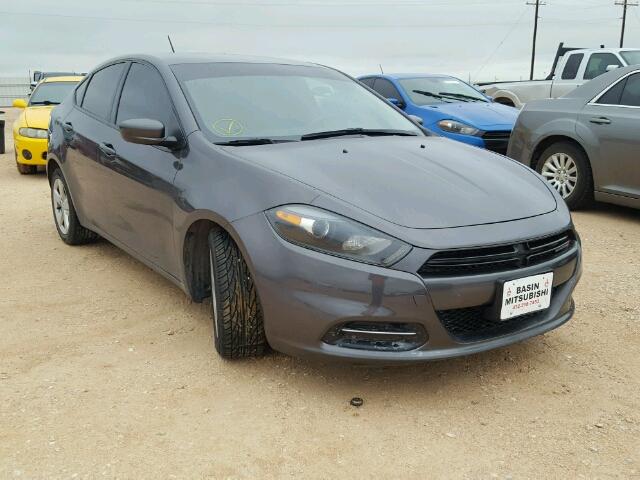 1C3CDFBB1FD315432 - 2015 DODGE DART SXT GRAY photo 1