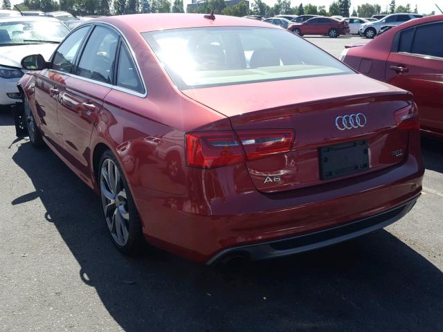 WAUHGAFC5CN172048 - 2012 AUDI A6 PRESTIG RED photo 3