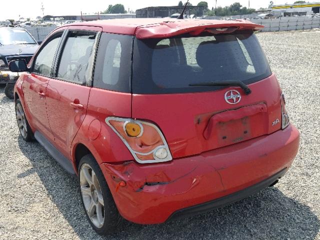 JTKKT624350095091 - 2005 TOYOTA SCION XA RED photo 3