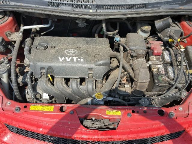 JTKKT624350095091 - 2005 TOYOTA SCION XA RED photo 7