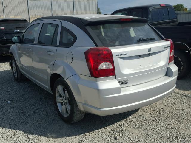 1B3CB3HA2AD565349 - 2010 DODGE CALIBER MA SILVER photo 3