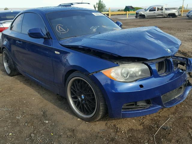 WBAUC9C55BVM11448 - 2011 BMW 135 I BLUE photo 1