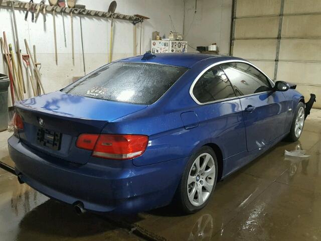 WBAWB73598P043496 - 2008 BMW 335 BLUE photo 4