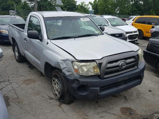 5TENX4CN6AZ700476 - 2010 TOYOTA TACOMA SILVER photo 1