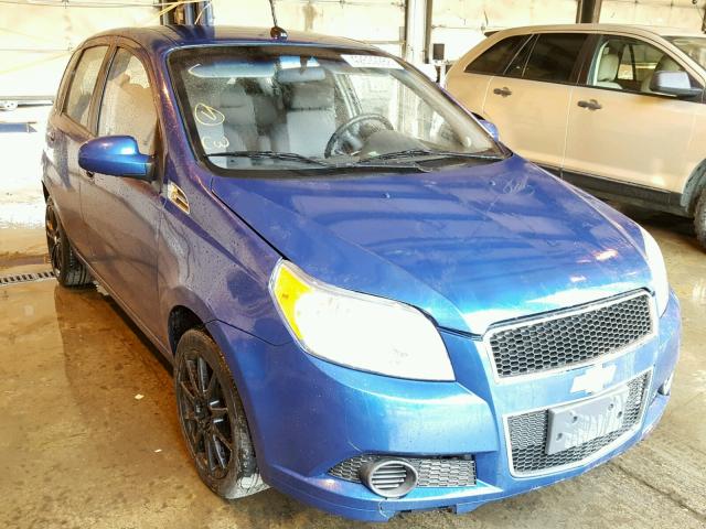 KL1TD66E19B306625 - 2009 CHEVROLET AVEO LS BLUE photo 1