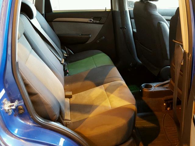 KL1TD66E19B306625 - 2009 CHEVROLET AVEO LS BLUE photo 6