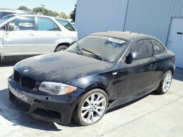 WBAUC9C50CVM12363 - 2012 BMW 135 I BLACK photo 2