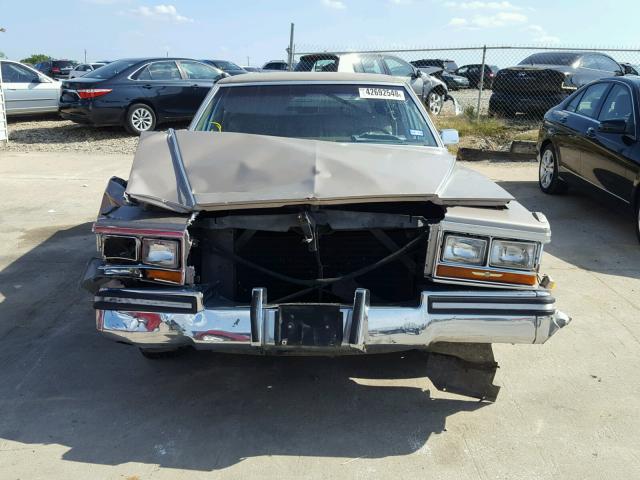 1G6DW69YXG9717929 - 1986 CADILLAC FLEETWOOD TAN photo 9