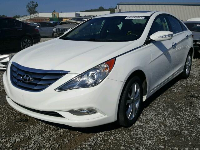 5NPEC4AC5BH104521 - 2011 HYUNDAI SONATA WHITE photo 2