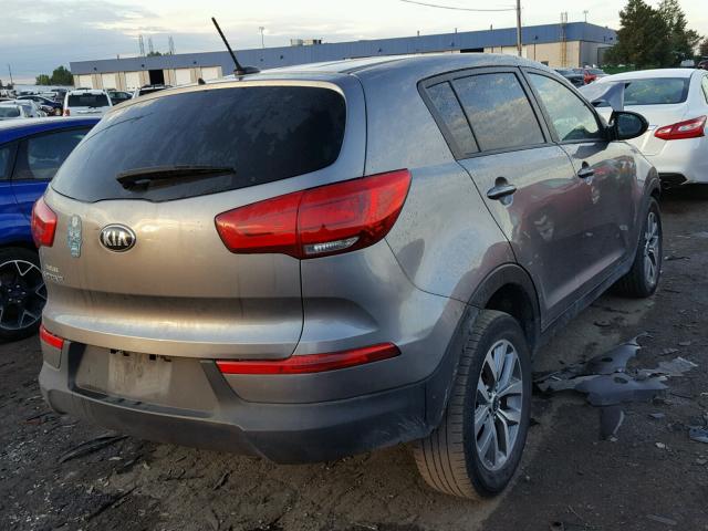 KNDPB3AC1G7805025 - 2016 KIA SPORTAGE L GRAY photo 4