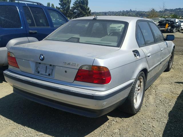 WBAGG8341YDN77435 - 2000 BMW 740 I AUTO SILVER photo 4