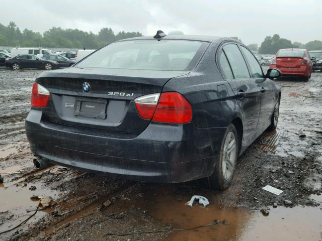 WBAVC93548K038160 - 2008 BMW 328 XI BLACK photo 4