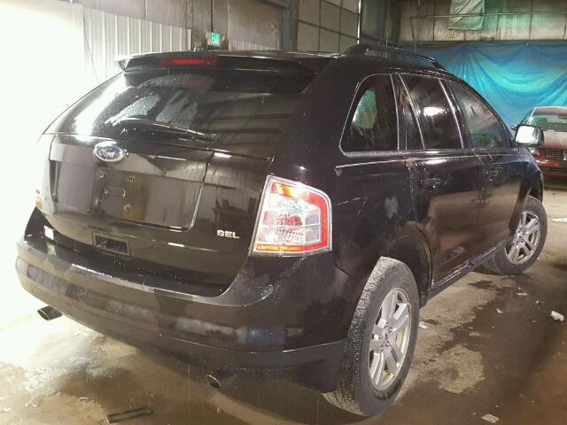 2FMDK38C48BA75236 - 2008 FORD EDGE SEL BLACK photo 4