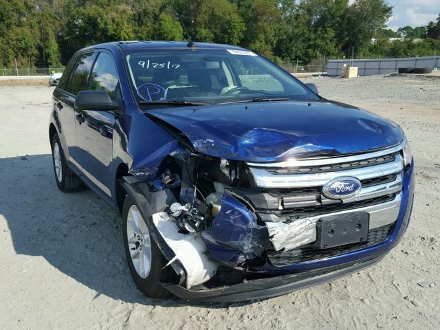 2FMDK3GC9EBA68523 - 2014 FORD EDGE SE BLUE photo 2