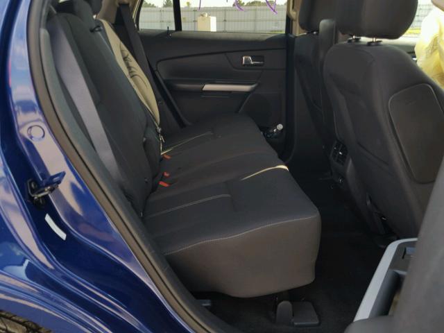 2FMDK3GC9EBA68523 - 2014 FORD EDGE SE BLUE photo 6