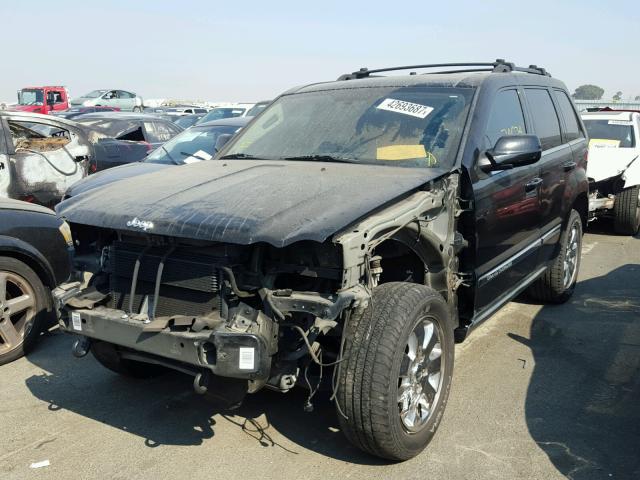 1J8HR58268C152377 - 2008 JEEP GRAND CHER BLACK photo 2