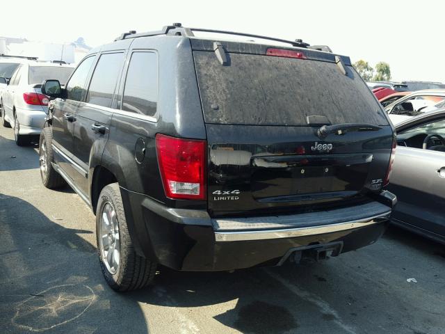 1J8HR58268C152377 - 2008 JEEP GRAND CHER BLACK photo 3