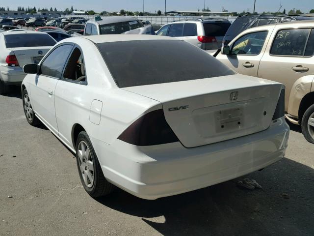 1HGEM22982L037379 - 2002 HONDA CIVIC EX WHITE photo 3