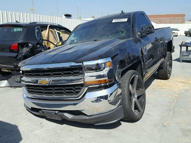 1GCNCNEC9GZ407687 - 2016 CHEVROLET SILVERADO BLACK photo 2