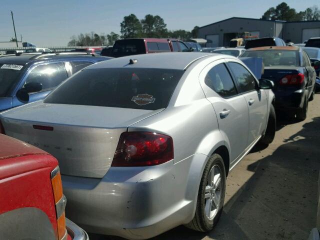 1B3BD1FB3BN536847 - 2011 DODGE AVENGER MA SILVER photo 4