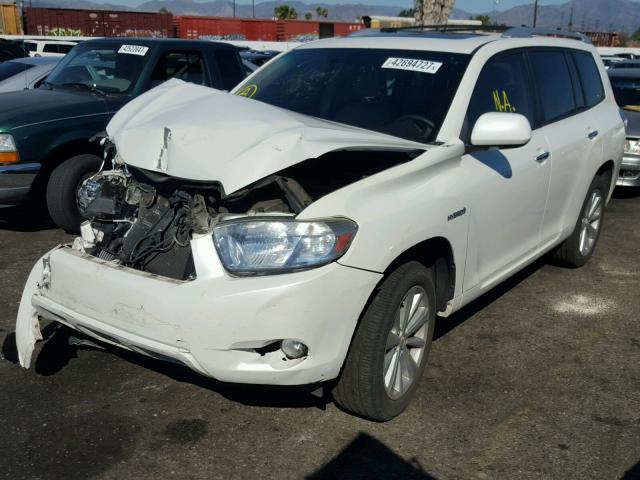 JTEJW3EH5A2047299 - 2010 TOYOTA HIGHLANDER WHITE photo 2