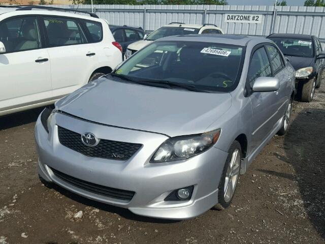 2T1BE4EE0AC039121 - 2010 TOYOTA COROLLA XR 银色 照片 2