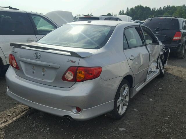 2T1BE4EE0AC039121 - 2010 TOYOTA COROLLA XR 银色 照片 4