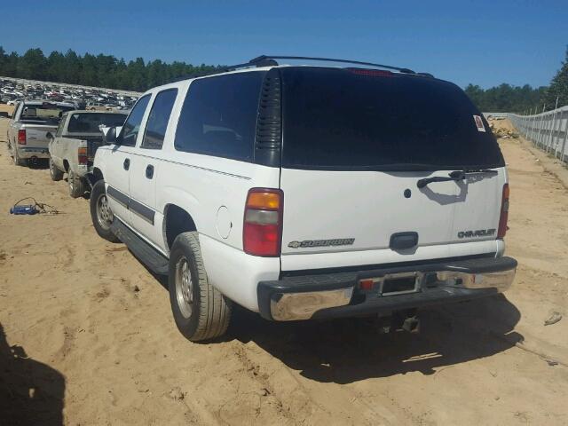 3GNEC16Z23G153530 - 2003 CHEVROLET SUBURBAN C WHITE photo 3