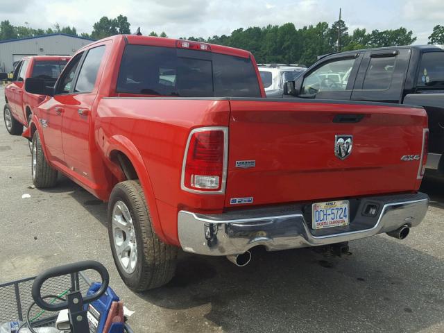 1C6RR7NT1HS784723 - 2017 RAM 1500 LARAM RED photo 3