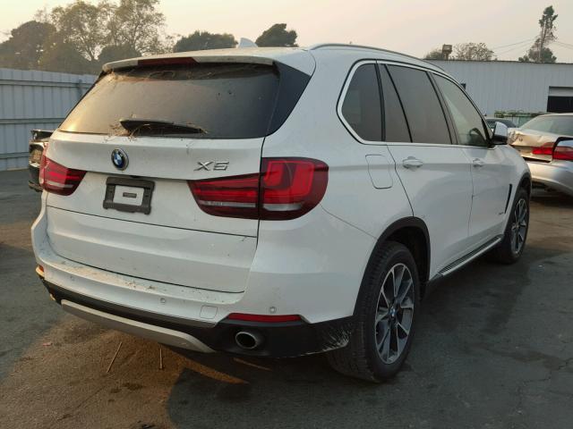 5UXKS4C56F0N06523 - 2015 BMW X5 XDRIVE3 WHITE photo 4