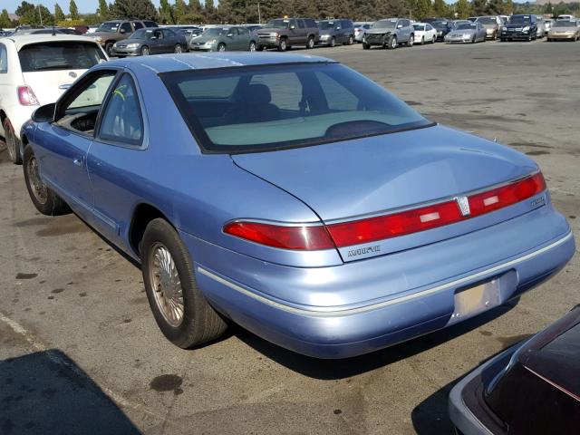 1LNLM91V4RY685484 - 1994 LINCOLN MARK VIII BLUE photo 3