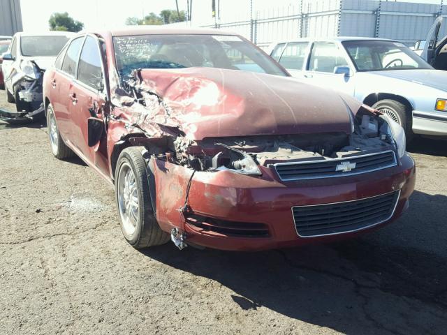 2G1WT58K689287262 - 2008 CHEVROLET IMPALA LT MAROON photo 1