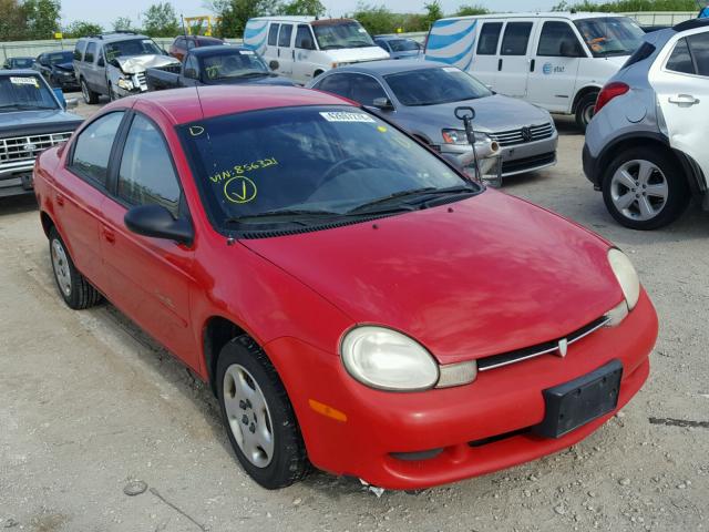 1P3ES46C6YD856321 - 2000 PLYMOUTH NEON BASE 红色 照片 1